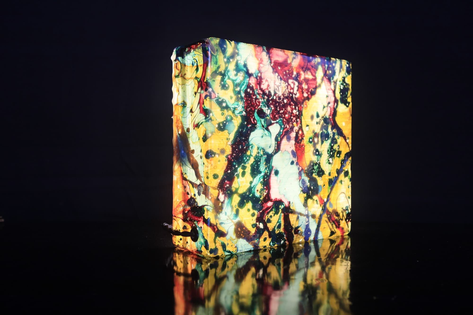 Quadretto Luminoso bifacciale a Led da tavolo, comodino o madia perfetto come idea regalo Applique artistica artigianale